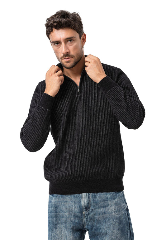 cipo & baxx herentrui/half-zip kraag